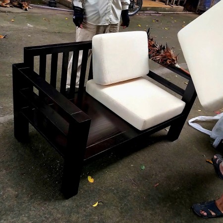 ChunKy Walnut : Bộ Ghế Sofa + Đôn Trang Trí Gỗ Sồi